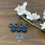 دکمه چهارپارچه روکش دار ( رنگ مشکی)